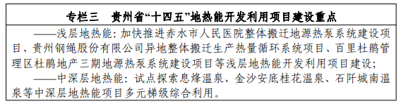 地大热能：贵州新能源发展“十四五”规划地热投资超100亿！