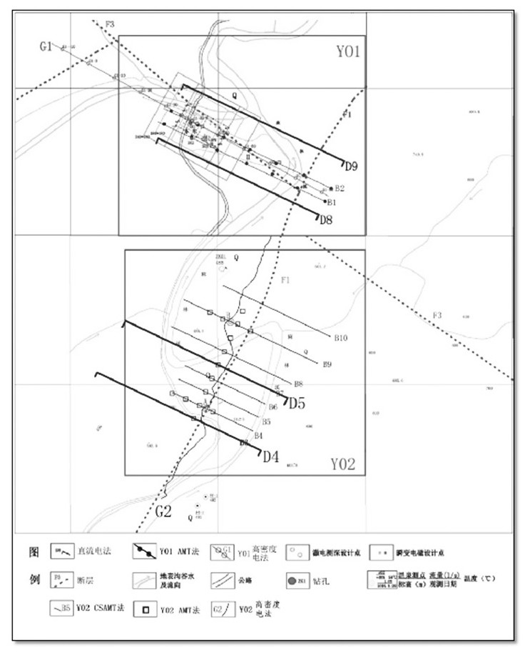 综合物探手段在福建龙岩地区地热勘查中的应用-工程物探-地大热能