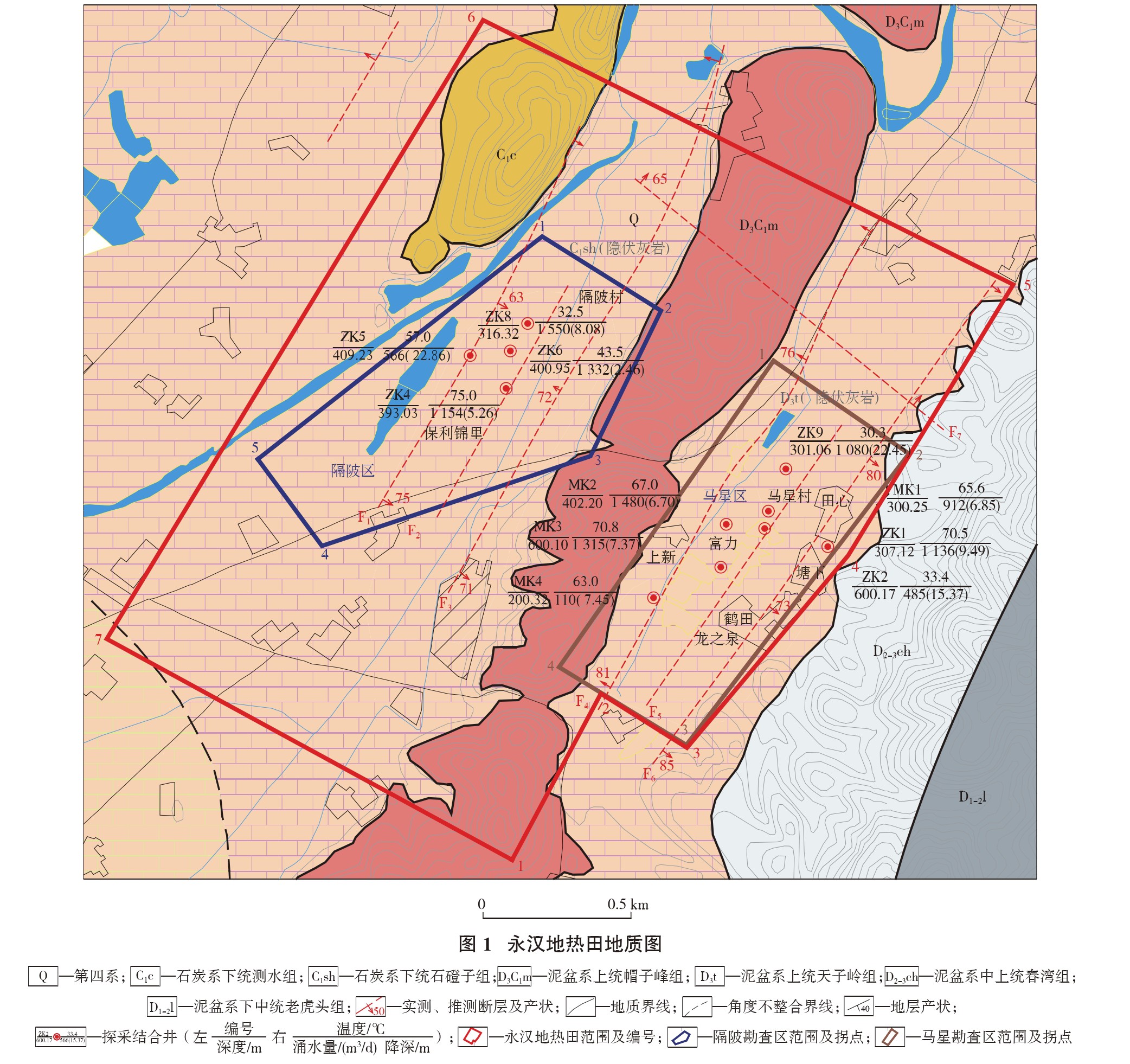 龙门县永汉地热（温泉）资源分布规律-地热开发利用-地大热能