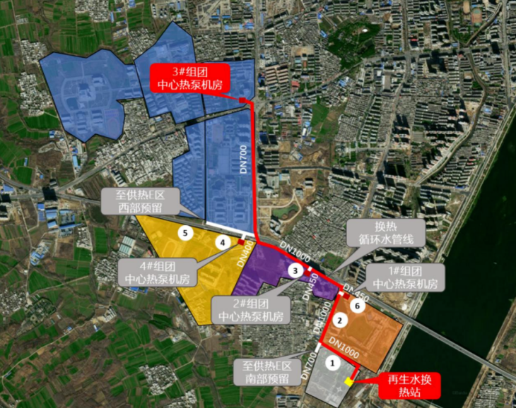 某市中心城区再生水源热泵供热供冷项目-地热开发利用-地大热能