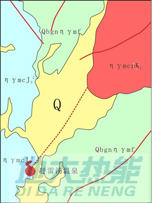 威海呼雷湯溫泉地質圖